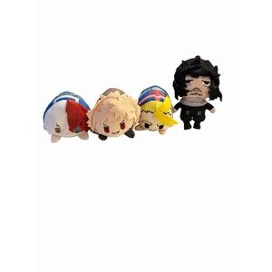 My Hero Academia Mochibi 4 Plush Lot & Extra As Pictured